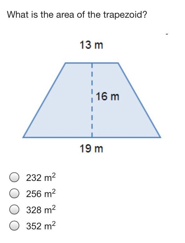 What is the area of the trapezoid?-example-1