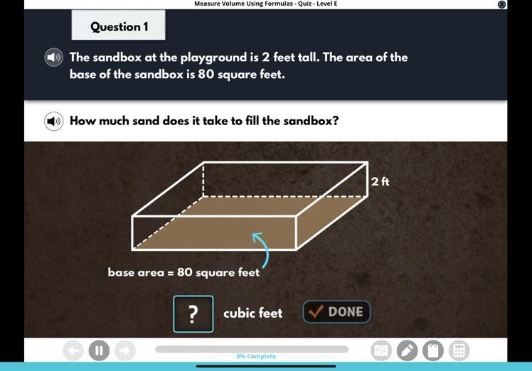 How much sad does it take to fill the sandbox?-example-1