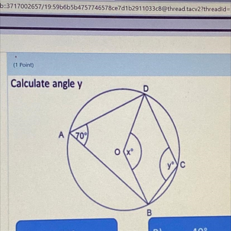 Calculate angle y Can somebody work this out?-example-1