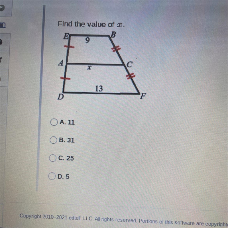 Find the value of x. PLEASE HELP ASAP!!!!!!-example-1