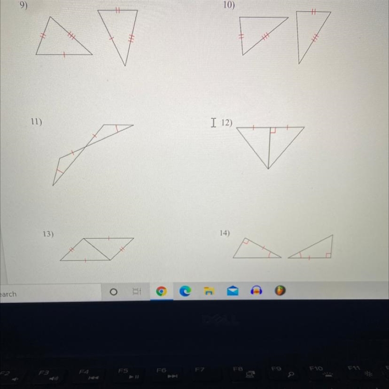 Determine if the two triangles are congruent. If they are, state how you know.-example-1