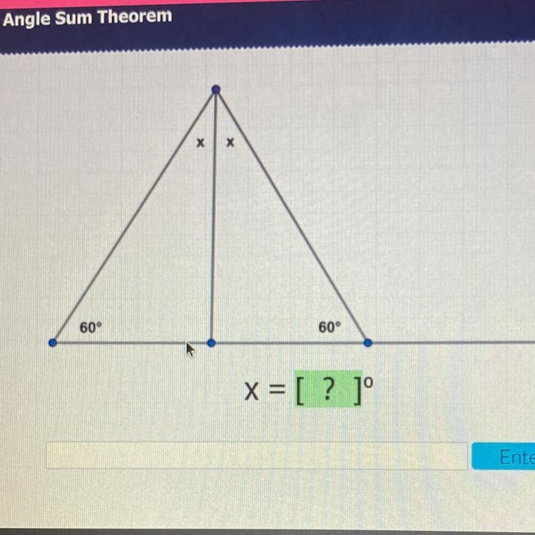 X X 60° 60° X=[ ? 1° Enter-example-1