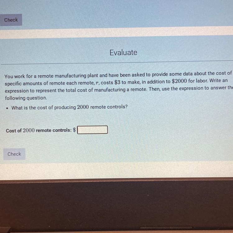 You work for a remote manufacturing plant and have been asked to provide some data-example-1