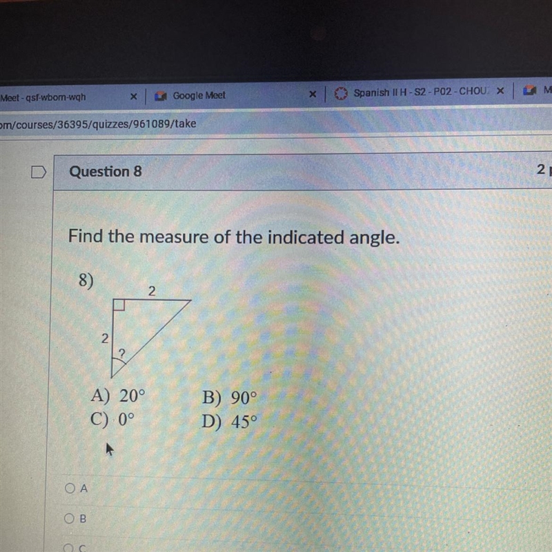 Find the measure of the indicated angle.-example-1