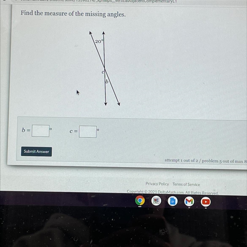 Find the measure of the missing angles-example-1