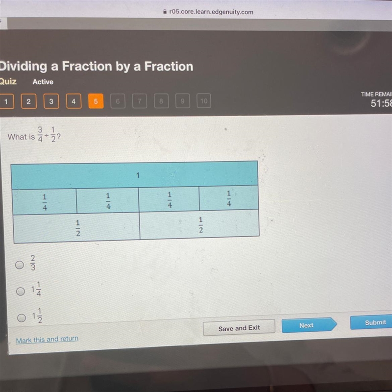 What is 3/4 divided by 1/2-example-1