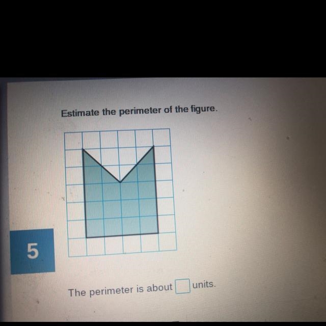 Estimate the perimeter of the figure-example-1