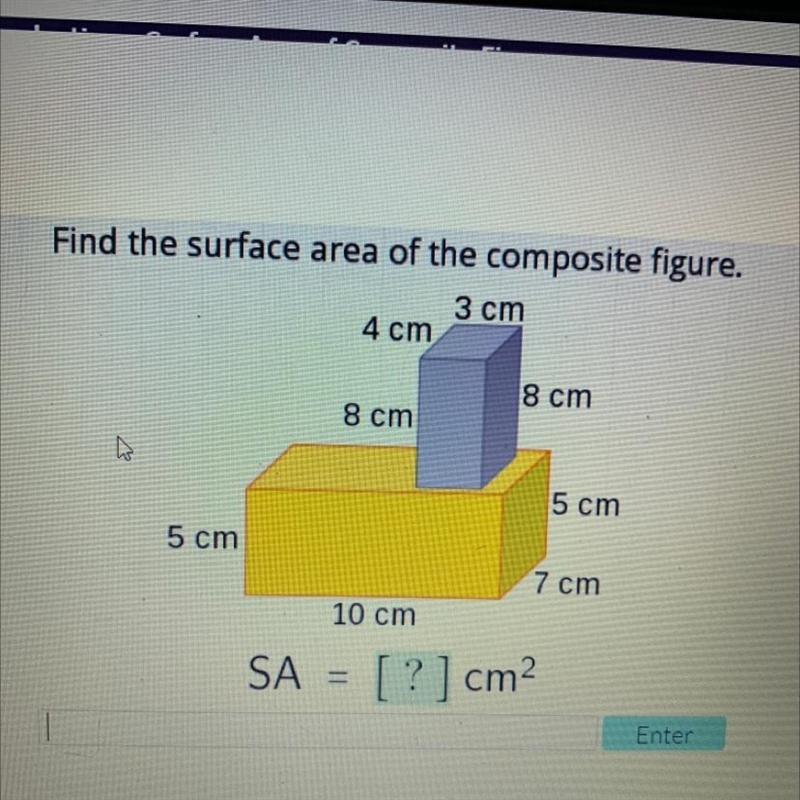 Find the surface area of the composite figure.-example-1