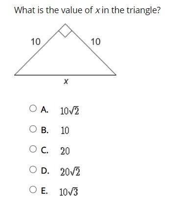 What is the value of x in the triangle?-example-1