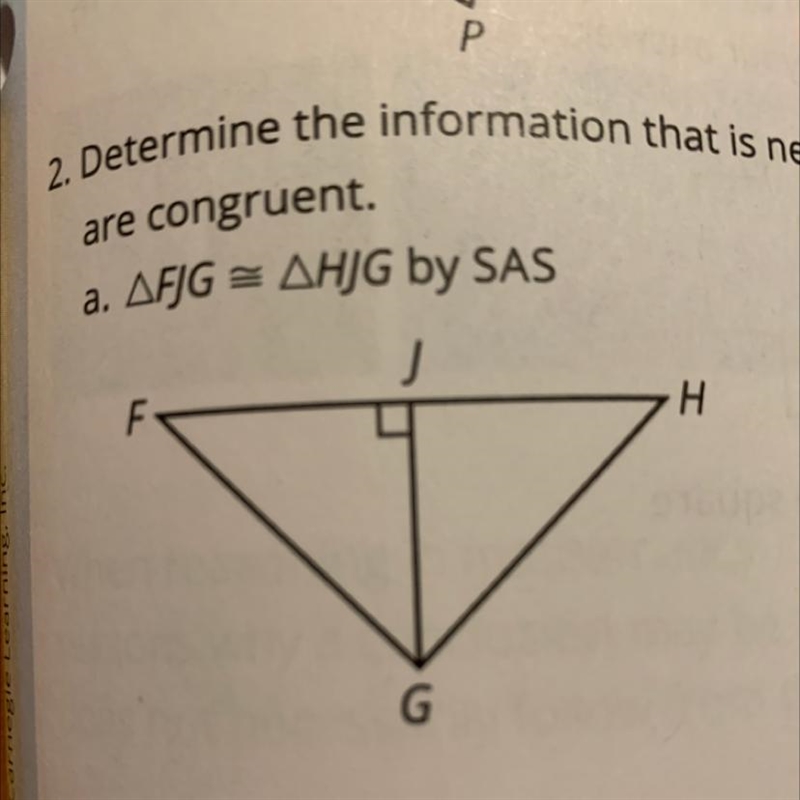 A. angleFJG = angleHJG by SAS PLEASE HELP-example-1