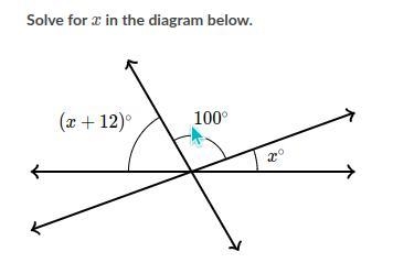 Find the value of x in the Diagram Below.-example-1