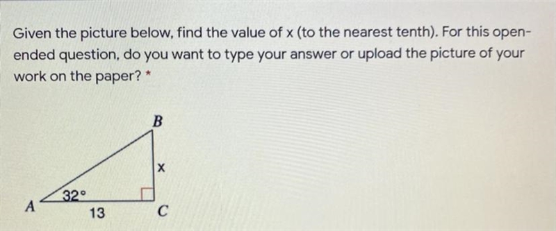 Find the value of x (to the nearest tenth). Help y’all-example-1