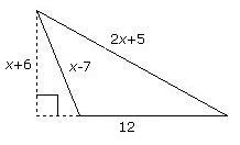 Find the area and perimeter. Hint: The height of a non-right triangle is the length-example-1