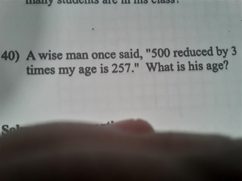 Answer these 3 questions and show how por favor! 39-says what is his age-example-3