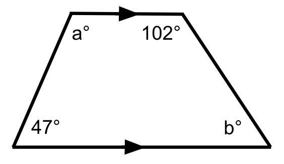 Find the value of a and b-example-1