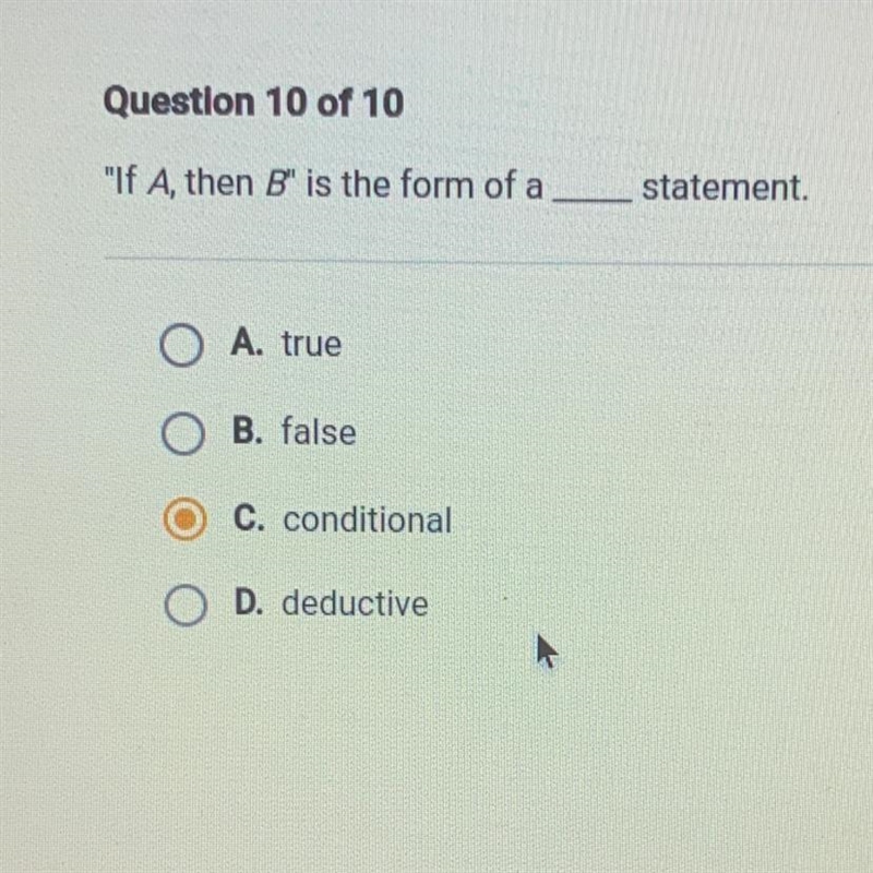 "If A, then B is the form of a ______ statement.-example-1