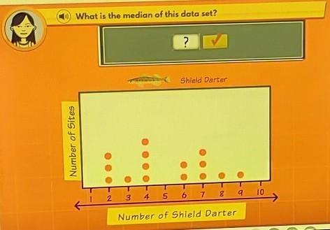 What is the median of this data set? Help NO links are you will be reported and NO-example-1