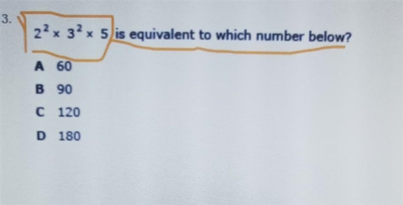 2x3x5 is equivalent to which number below​-example-1