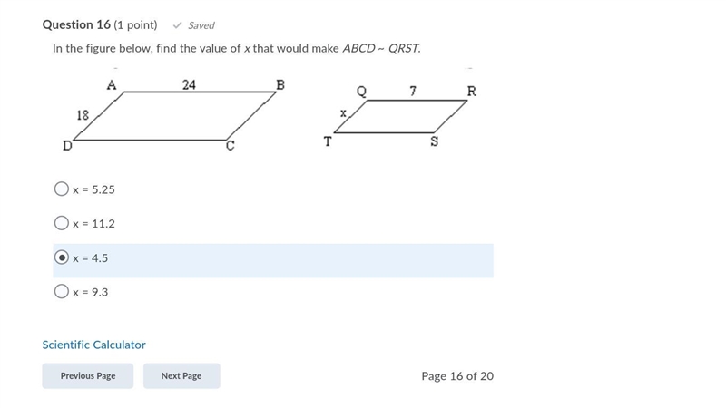 Find value of x .........-example-1