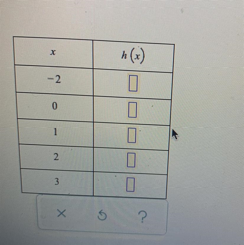 The function h is defined by the following rule . h(x)=4x+1-example-1