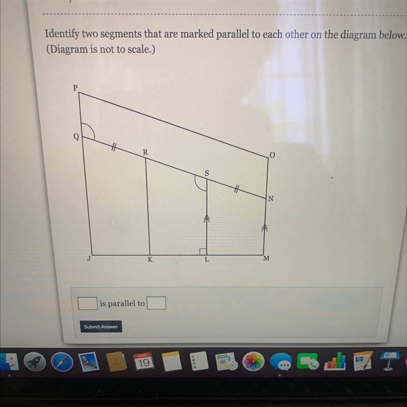 What is parallel to what?-example-1