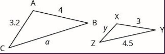 Triangles ABD and XYZ are similar .Find the length of the segment XZ.-example-1