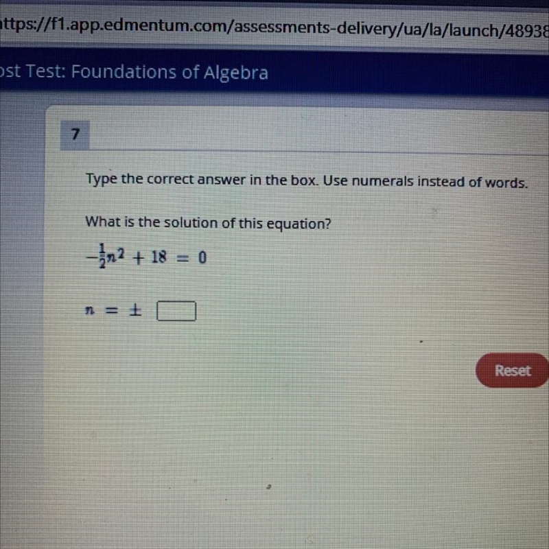 7. Type the correct answer in the box. Use numerals instead of words. What is the-example-1