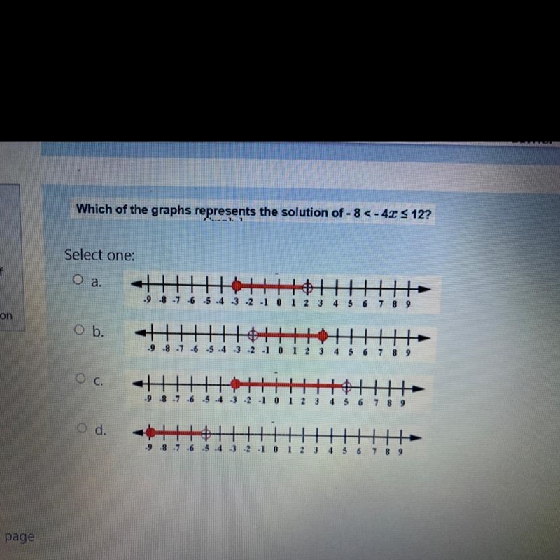 Which of the graphs represents the solution. Please answer this question asap!-example-1