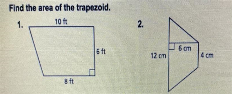 What is the area of these trapezoid-example-1