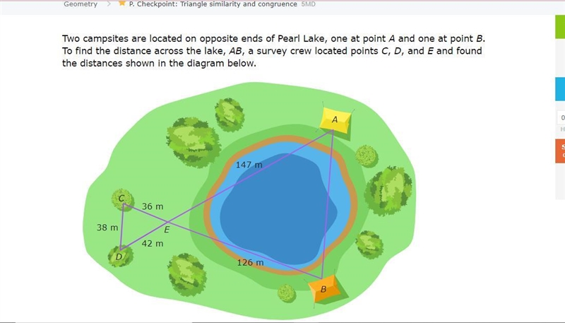 PLEASE HELP. i have been working on this for an hour!!! What is the distance across-example-1