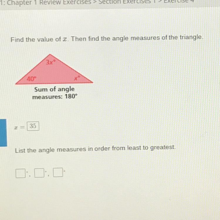 List the angle measures in order-example-1