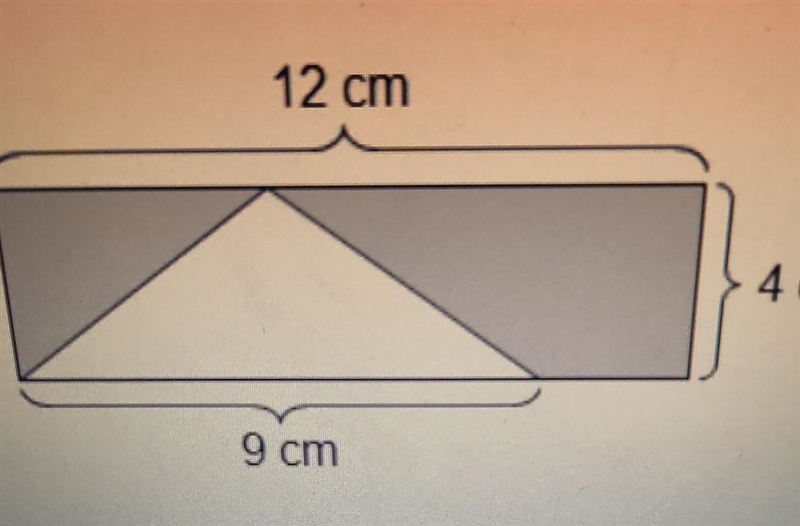 Find the area of the Shaded region in square centimeters ​-example-1