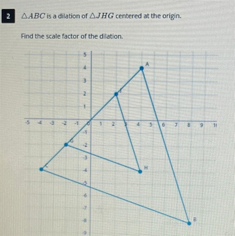 What is the scale factor of the dilation?-example-1