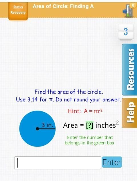 AreA of a circle pls help​-example-1