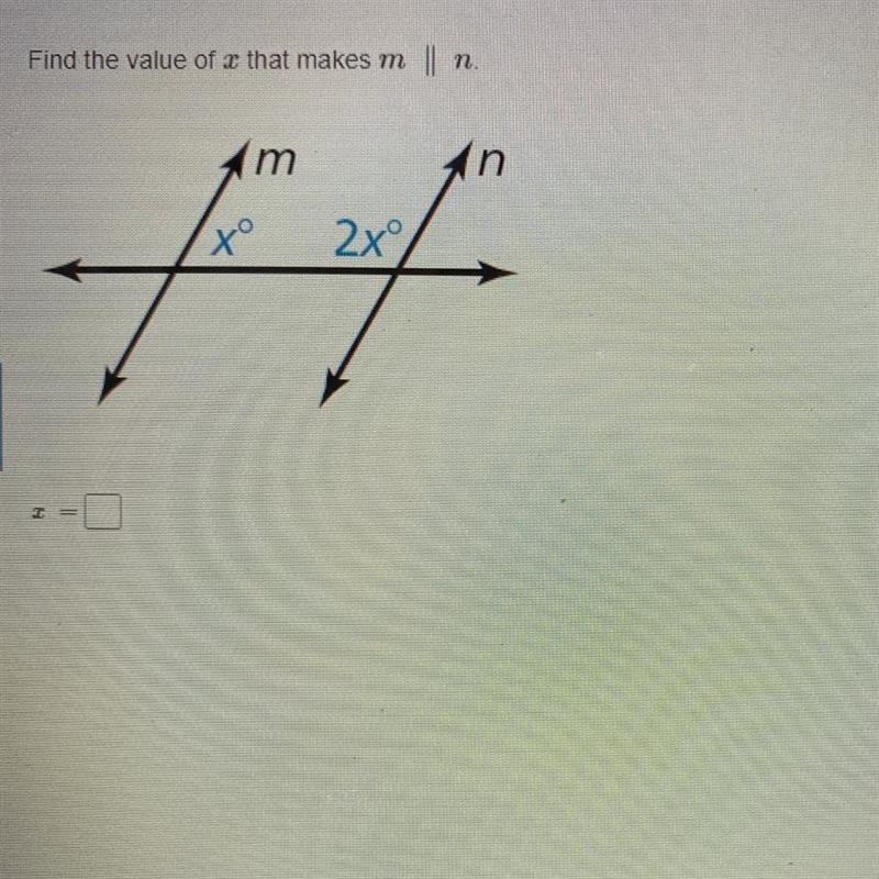 Find the value of that makes m || n. m n xº 2xº-example-1