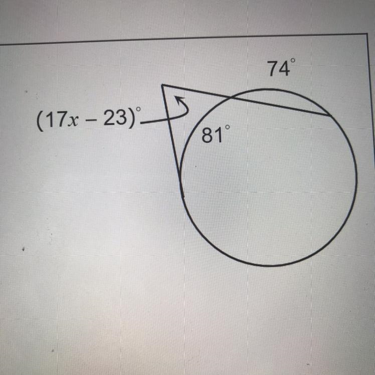 GEOEMTRY- PLEASE HELP , solve for x-example-1