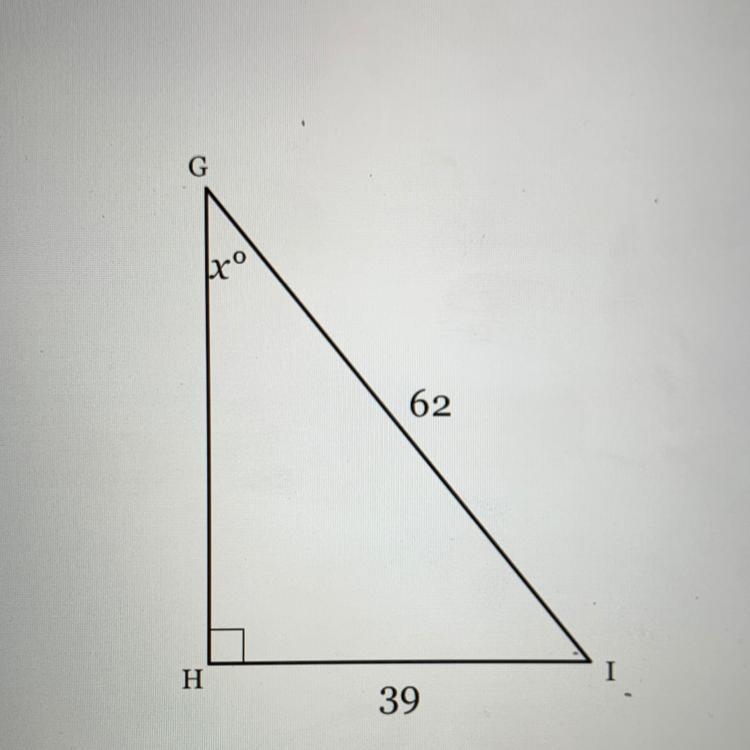 Solve for x. Round to the nearest tenth of a degree, if necessary-example-1