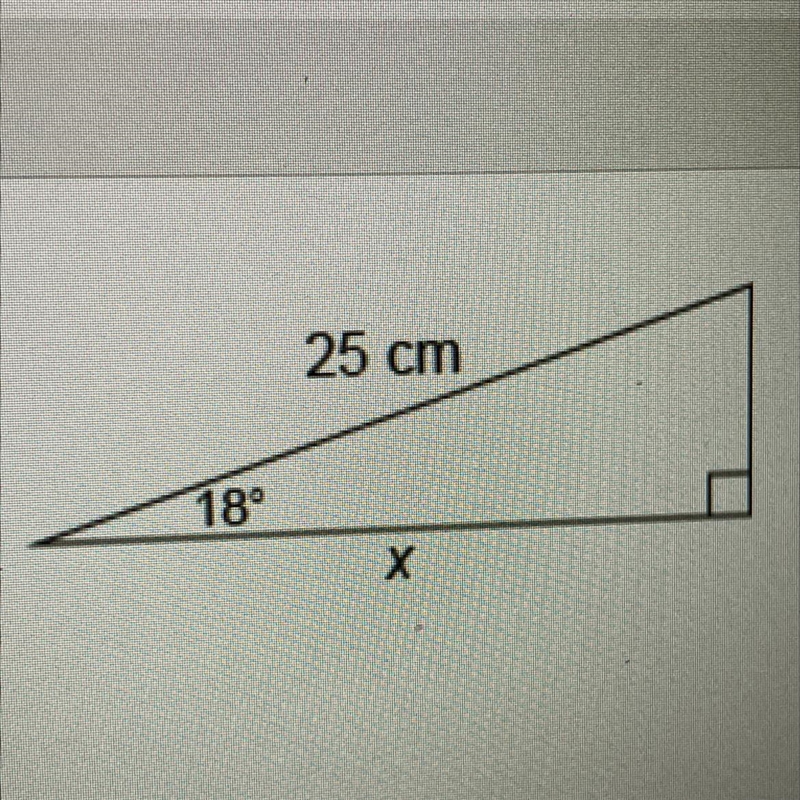 What is the value of x in the triangle? Enter your answer in the box. Round your final-example-1