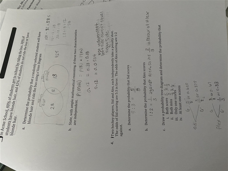 How do I answer the questions in 4 c-example-1