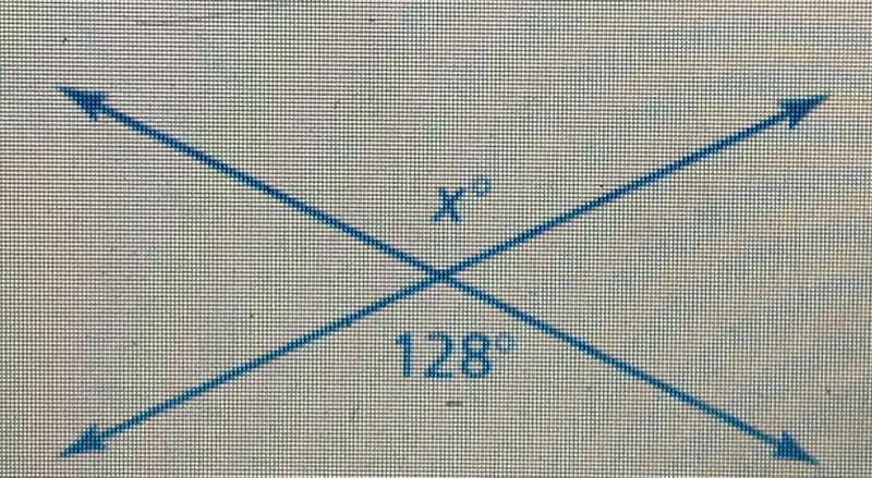 Tell whether the angles are adjacent or vertical. Then find the value of x-example-1