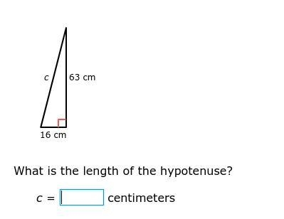 What is the length of the hypotenuse?-example-1