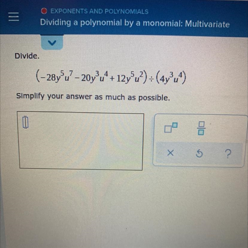 Dividing a polynomial-example-1