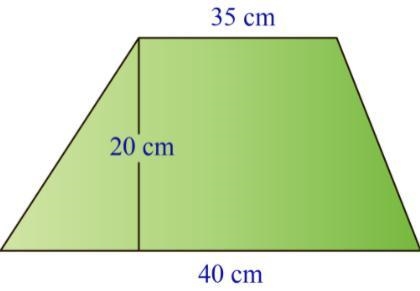 Find the area of the following Trapezoid.-example-1