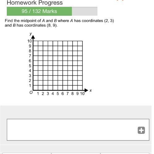 Find the midpoint of a and b where a has coordinates (2,3) and b has coordinates (8,9). Please-example-1