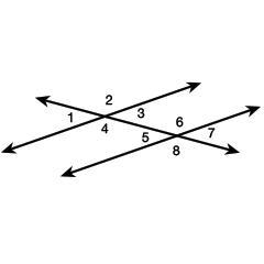 In the figure, two parallel lines are cut by a transversal. The measure of angle 4 is-example-1