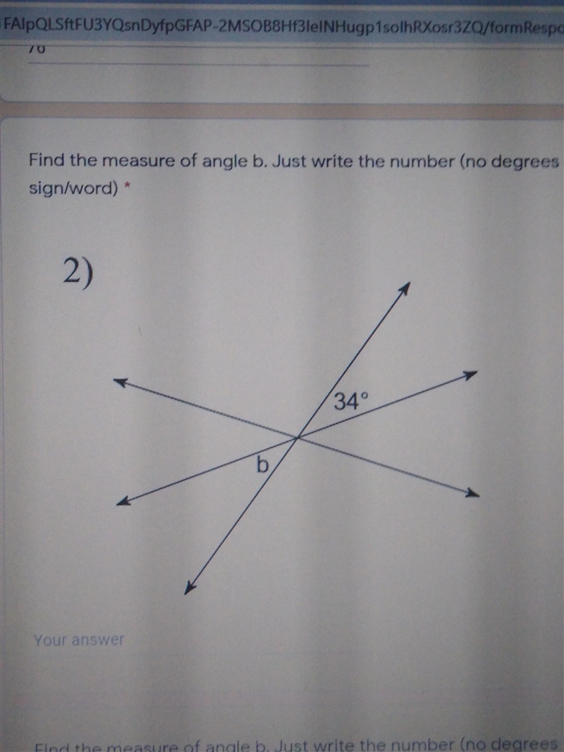 Find the measure of angle b (image below)-example-1