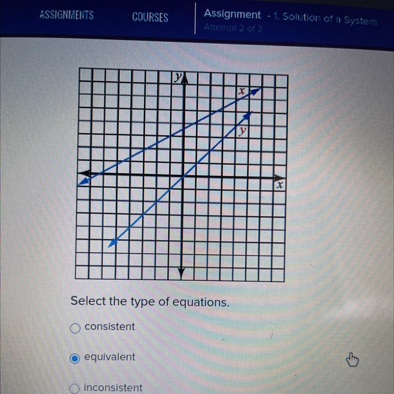 Select the type of equations. for the LOVE OF GOD.-example-1