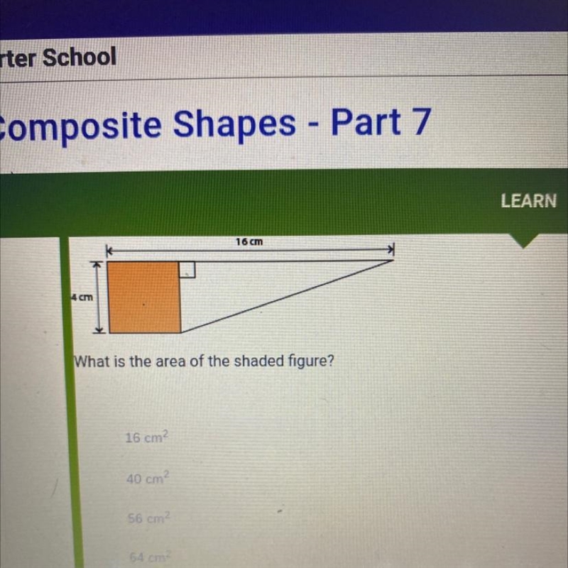 What is the area of the shaded figure-example-1