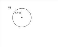 Find the circumference of each circle. Use your calculator's value of p. Round your-example-1