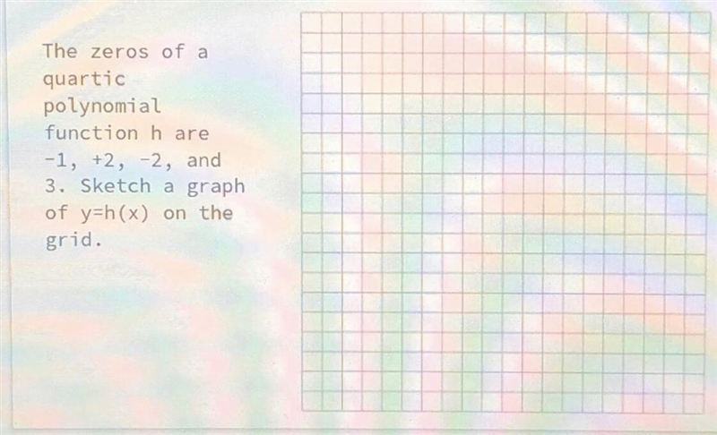 Please help this is due tomorrow and I don't understand it, The Zeros of a quartic-example-1